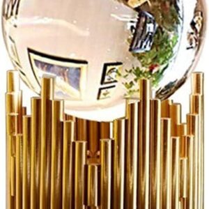 Crystal Ball Creative Crystal Ball Wine Cabinet Decoration Model Home Modern Light New Luxury Decoration Chinese Room Office Metal Love Gazing Divination Feng Shui Meditation Sphere ( Color : A )