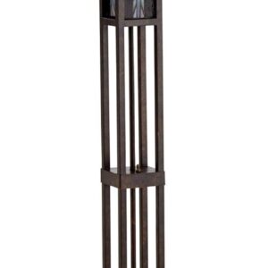 Robert Louis Tiffany Mission Southwest Tiffany Style Standing Floor Lamp with Night Light Art Deco 60.5″ Tall Oiled Bronze Copper Stained Glass Shade Decor for Living Room Reading House Bedroom Robert Louis Tiffany Mission Southwest Tiffany Style Standing Floor Lamp with Night Light Art Deco 60.5″ Tall Oiled Bronze Copper Stained Glass Shade Decor for Living Room Reading House Bedroom