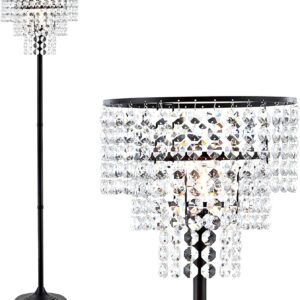 JONATHAN Y JYL9001A Juliette 60″ Crystal/Metal Floor Lamp, Contemporary, Modern, Transitional, Art Deco Style, Elegant, Office, Living Room, Family Room, Dining Room, Bedroom, Bronze/Clear JONATHAN Y JYL9001A Juliette 60″ Crystal/Metal Floor Lamp, Contemporary, Modern, Transitional, Art Deco Style, Elegant, Office, Living Room, Family Room, Dining Room, Bedroom, Bronze/Clear